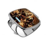 مرآة جيب صغيرة مربعة بتصميم الطائرمع الصقر أساسنز كريد