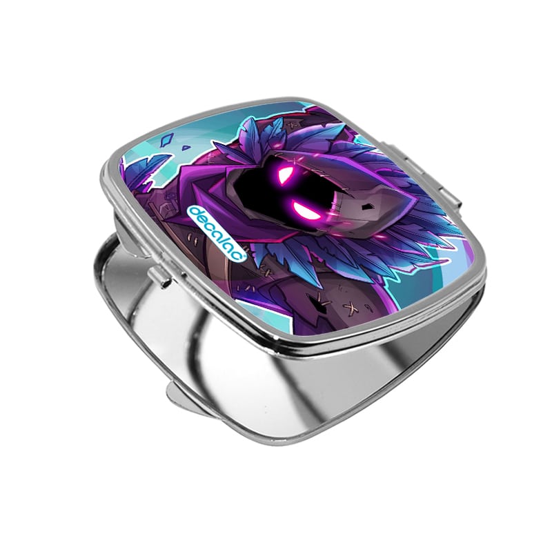 مرآة جيب صغيرة مربعة بتصميم الغراب رافين فورت نايت مرآة جيب صغيرة مربعة بتصميم الغراب رافين فورت نايت