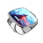 مرآة جيب صغيرة مربعة بتصميم الفتاة المحاربة باتلفيلد 1