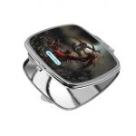 مرآة جيب صغيرة مربعة بتصميم القتال ضد سبايدر مان