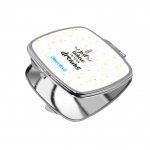 مرآة جيب صغيرة مربعة بتصميم النجوم والأحلام