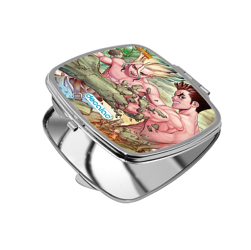 مرآة جيب صغيرة مربعة بتصميم اوكي تايجو دكتور ستون مرآة جيب صغيرة مربعة بتصميم اوكي تايجو دكتور ستون