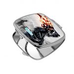 مرآة جيب صغيرة مربعة بتصميم باتلفيلد 1 الولايات المتحدة