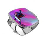 مرآة جيب صغيرة مربعة بتصميم بيتر بوركر سبايدر مان