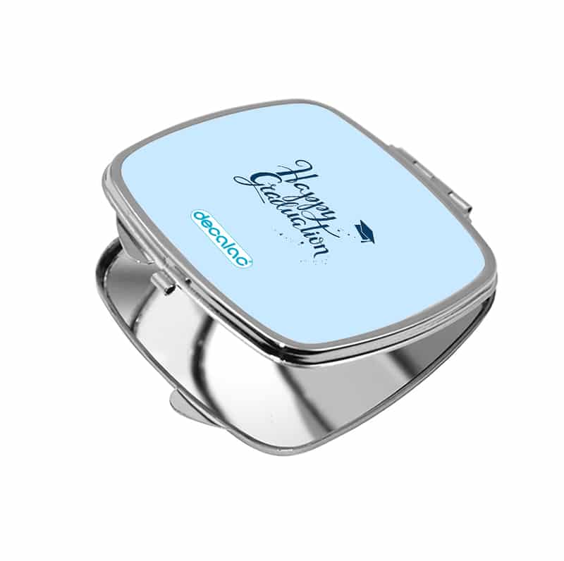 مرآة جيب صغيرة مربعة بتصميم تخرج مرآة جيب صغيرة مربعة بتصميم تخرج