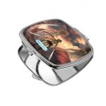 مرآة جيب صغيرة مربعة بتصميم تقضي ميكاسا على العمالقة هجوم العمالقة