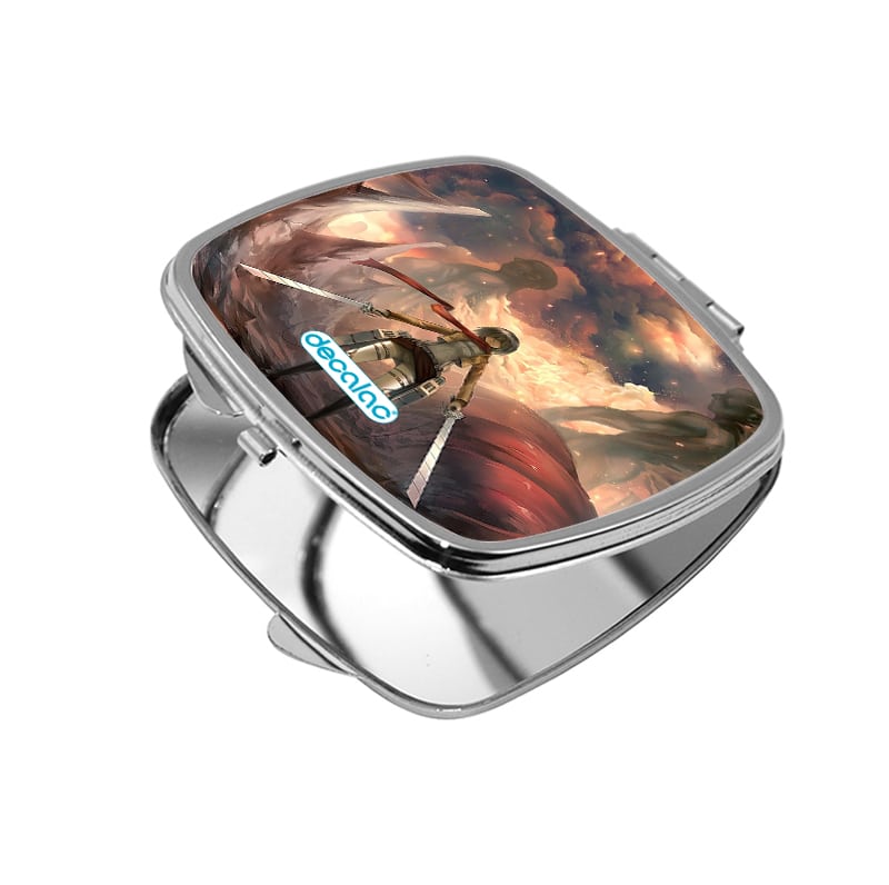 مرآة جيب صغيرة مربعة بتصميم تقضي ميكاسا على العمالقة هجوم العمالقة مرآة جيب صغيرة مربعة بتصميم تقضي ميكاسا على العمالقة هجوم العمالقة