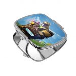 مرآة جيب صغيرة مربعة بتصميم ثانوس فورتنايت