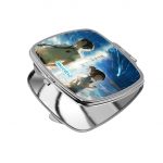 مرآة جيب صغيرة مربعة بتصميم خيوط جمعتنا معا انمي