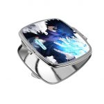 مرآة جيب صغيرة مربعة بتصميم دابي من أكاديميتي للأبطال