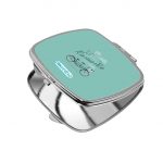 مرآة جيب صغيرة مربعة بتصميم دراجه هوائيه