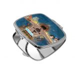 مرآة جيب صغيرة مربعة بتصميم ذكريات إيس ون بيس