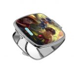 مرآة جيب صغيرة مربعة بتصميم ذكريات الطفولة ون بيس