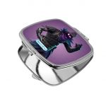 مرآة جيب صغيرة مربعة بتصميم  رافين فورتنايت