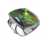 مرآة جيب صغيرة مربعة بتصميم رحله الى الفضاء