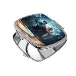 مرآة جيب صغيرة مربعة بتصميم رزدنت إيفل 2 ريميك