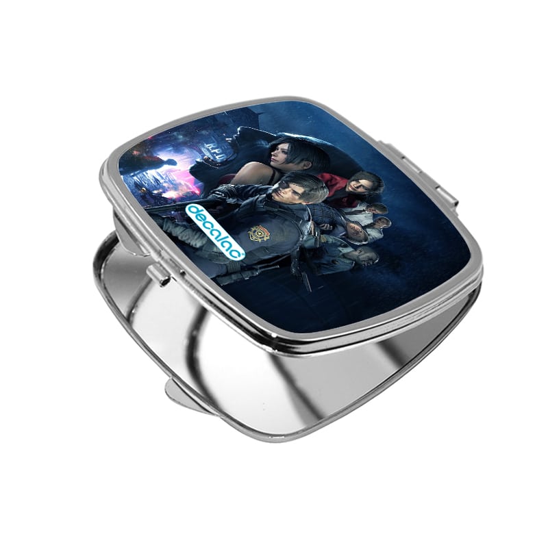 مرآة جيب صغيرة مربعة بتصميم ريزدنت ايفل 2 جميع الشخصيات مرآة جيب صغيرة مربعة بتصميم ريزدنت ايفل 2 جميع الشخصيات