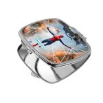 مرآة جيب صغيرة مربعة بتصميم سبايدر مان ايرون مان