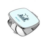 مرآة جيب صغيرة مربعة بتصميم سفينة