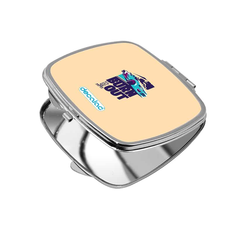 مرآة جيب صغيرة مربعة بتصميم سيارة سباق مرآة جيب صغيرة مربعة بتصميم سيارة سباق