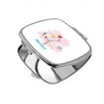 مرآة جيب صغيرة مربعة بتصميم شجرة الكرز شخصيات BT21