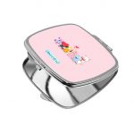 مرآة جيب صغيرة مربعة بتصميم شخصيات BT21 المحبوبة