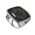 مرآة جيب صغيرة مربعة بتصميم شعار ذا ويتشر