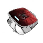 مرآة جيب صغيرة مربعة بتصميم شعار سبايدرمان