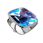 مرآة جيب صغيرة مربعة بتصميم شوتو وتودوروكي من أكاديميتي للأبطال