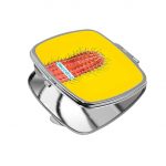 مرآة جيب صغيرة مربعة بتصميم صبار