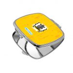 مرآة جيب صغيرة مربعة بتصميم عبارات انجليزية