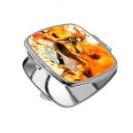 مرآة جيب صغيرة مربعة بتصميم غضب ناتسو فيري تيل