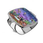 مرآة جيب صغيرة مربعة بتصميم فورت نايت رسم