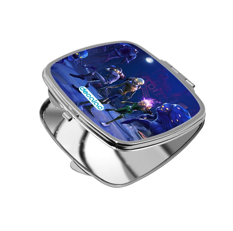 مرآة جيب صغيرة مربعة بتصميم فورت نايت زومبي مرآة جيب صغيرة مربعة بتصميم فورت نايت زومبي