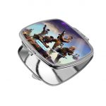 مرآة جيب صغيرة مربعة بتصميم قتال الزومبي فورت نايت