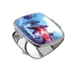 مرآة جيب صغيرة مربعة بتصميم قتال جماعي باتلفيلد