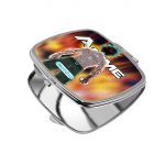 مرآة جيب صغيرة مربعة بتصميم قوة تحمل ميدوريا أكاديميتي للأبطال