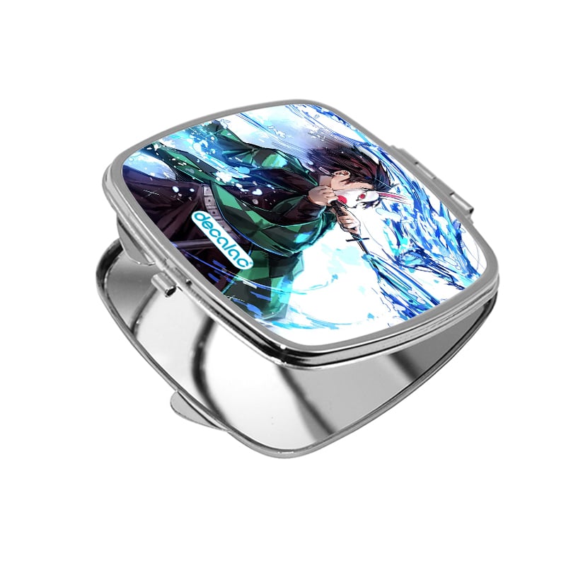 مرآة جيب صغيرة مربعة بتصميم قوة تنفس الماء قاتل الشياطين مرآة جيب صغيرة مربعة بتصميم قوة تنفس الماء قاتل الشياطين