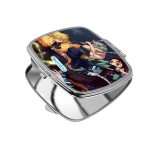 مرآة جيب صغيرة مربعة بتصميم قوة شخصيات قاتل الشياطين