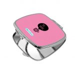 مرآة جيب صغيرة مربعة بتصميم كوب بعباره