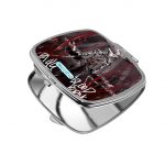 مرآة جيب صغيرة مربعة بتصميم لعبه الرعب والنجاة بلود بورن