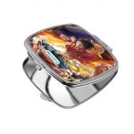 مرآة جيب صغيرة مربعة بتصميم لوفي سابو إيس ون بيس