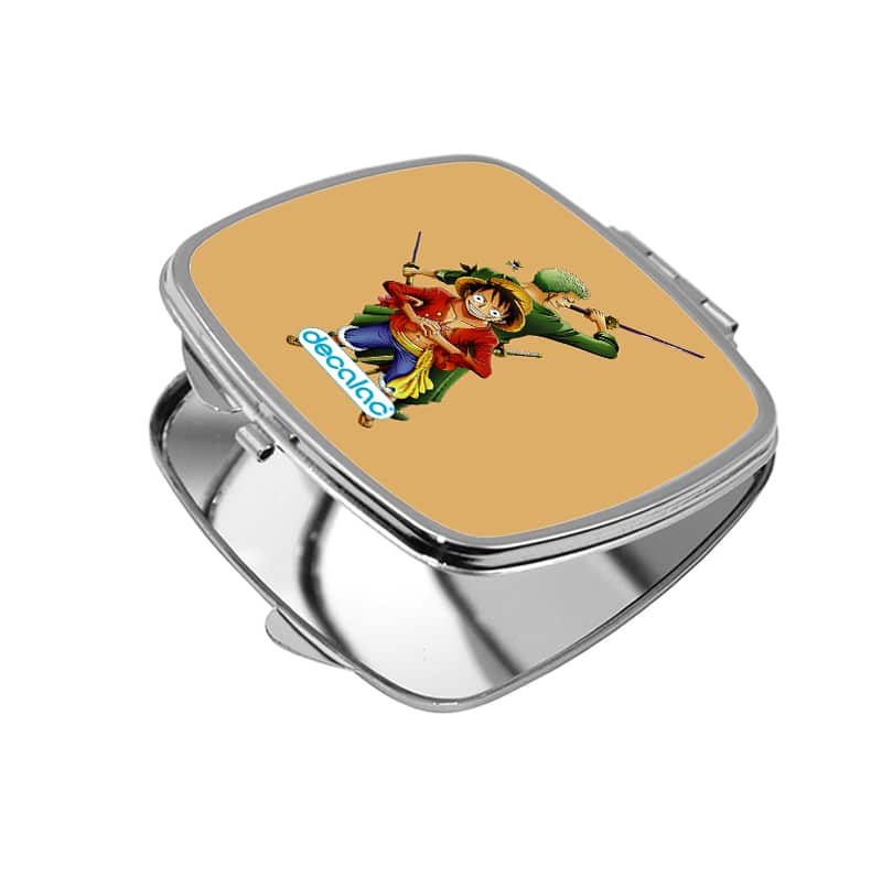 مرآة جيب صغيرة مربعة بتصميم لوفي و زورو ون بيس مرآة جيب صغيرة مربعة بتصميم لوفي و زورو ون بيس