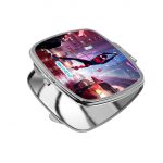 مرآة جيب صغيرة مربعة بتصميم مايلز مورالز سبايدر مان