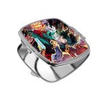 مرآة جيب صغيرة مربعة بتصميم معركه في أكاديميتي للأبطال