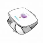 مرآة جيب صغيرة مربعة بتصميم منطاد بالورد