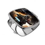 مرآة جيب صغيرة مربعة بتصميم نيران معارك كول أوف ديوتي