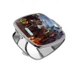 مرآة جيب صغيرة مربعة بتصميم هالوين فورت نايت