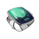 مرآة جيب صغيرة مربعة بتصميم هالوين مخيف