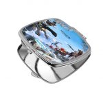 مرآة جيب صغيرة مربعة بتصميم هوريزن زيرو دون